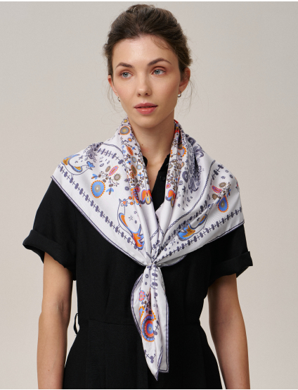 Картинка Шовкова хустина «Слобожанщина. Ранкова роса»